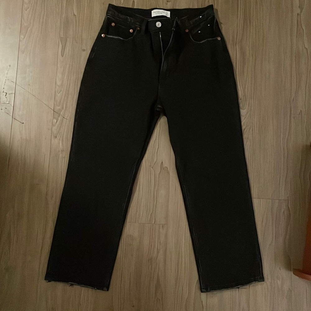 Abercrombie Ankle Straight Ultra High Rise